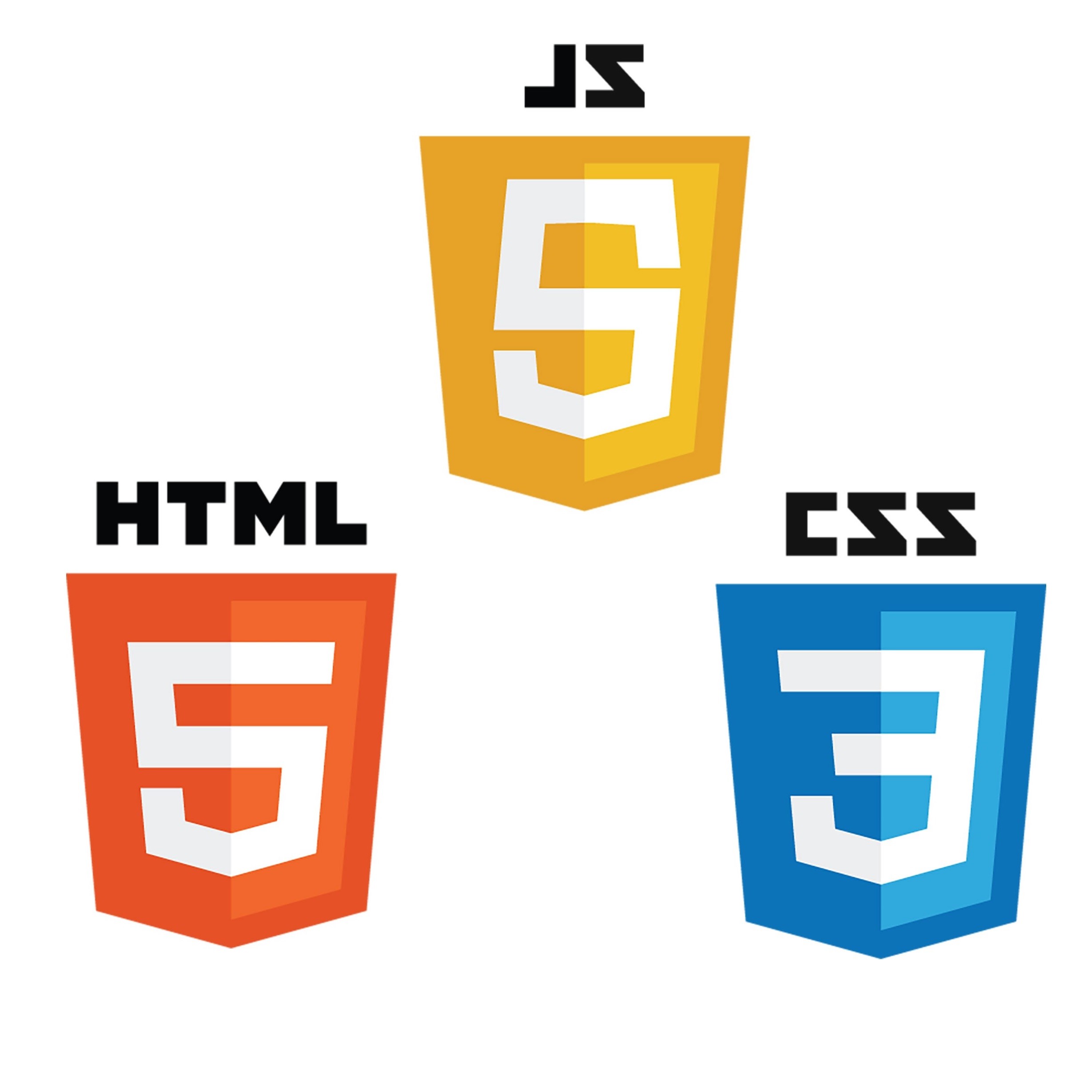 HTML, CSS, Javascript Logos